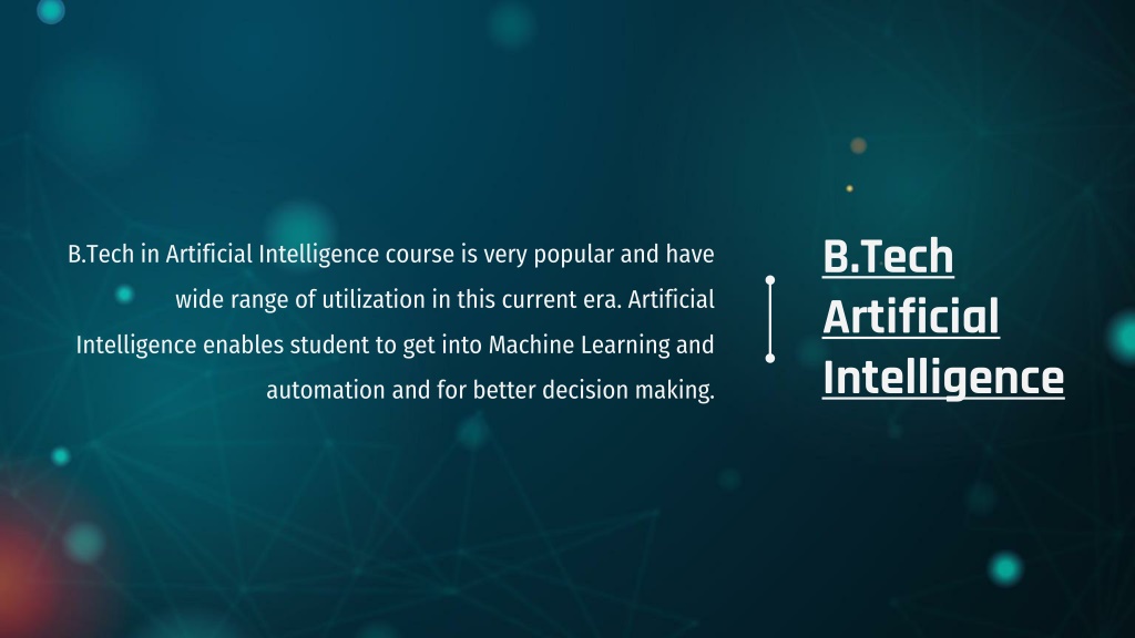 PPT - B Tech In Artificial Intelligence In India PowerPoint ...