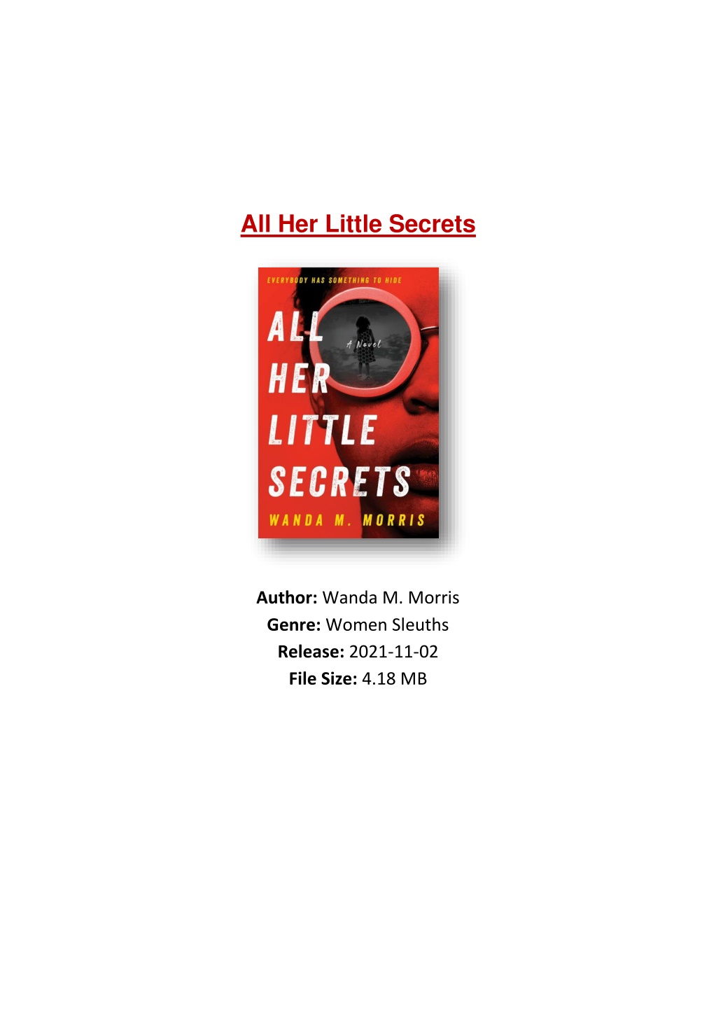 all her little secrets by wanda morris