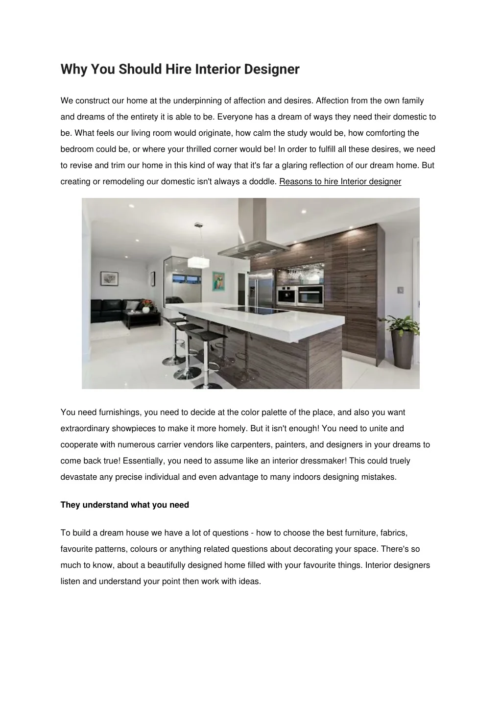PPT - Why You Should Hire Interior Designer PowerPoint Presentation ...