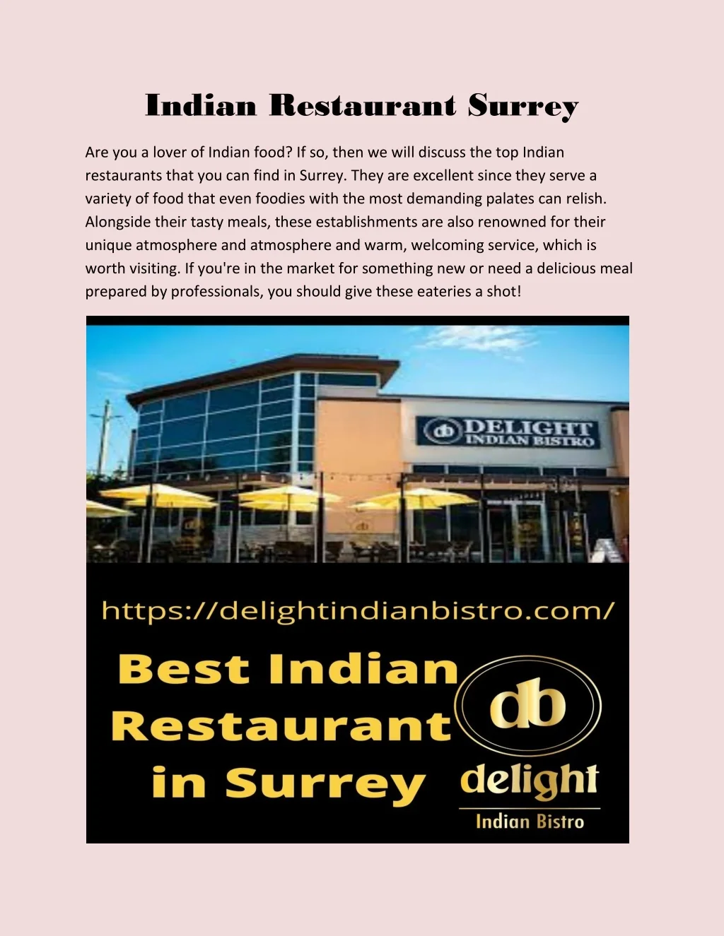 PPT Indian Restaurant Surrey PowerPoint Presentation, free download