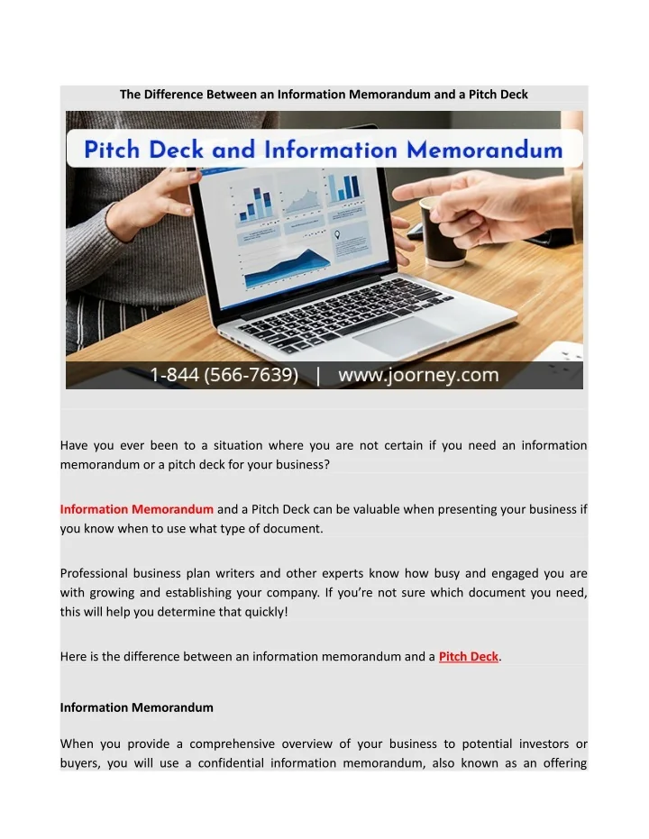 Information Memorandum Powerpoint Examples PPT - The Difference Between an Information Memorandum and a Pitch Deck ...