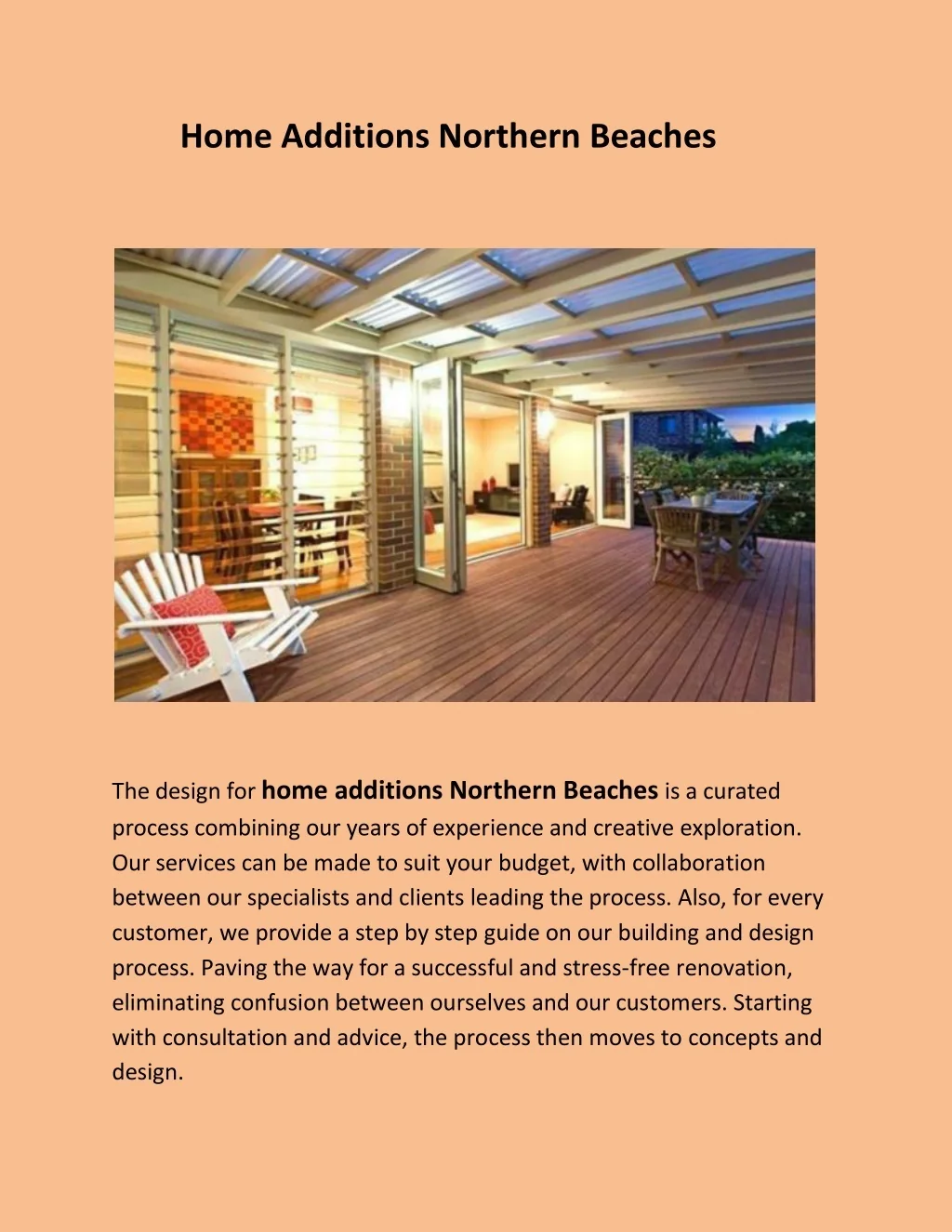 PPT Home Additions Northern Beaches PowerPoint Presentation, free