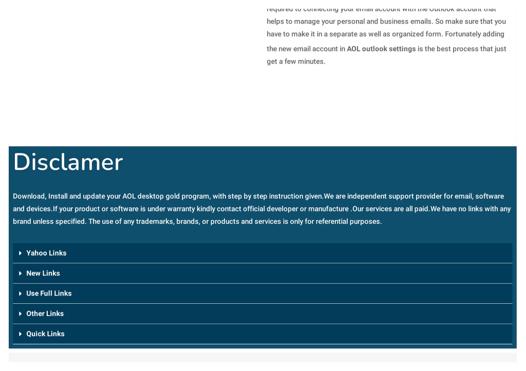 Ppt aol outlook settings powerpoint presentation free download id