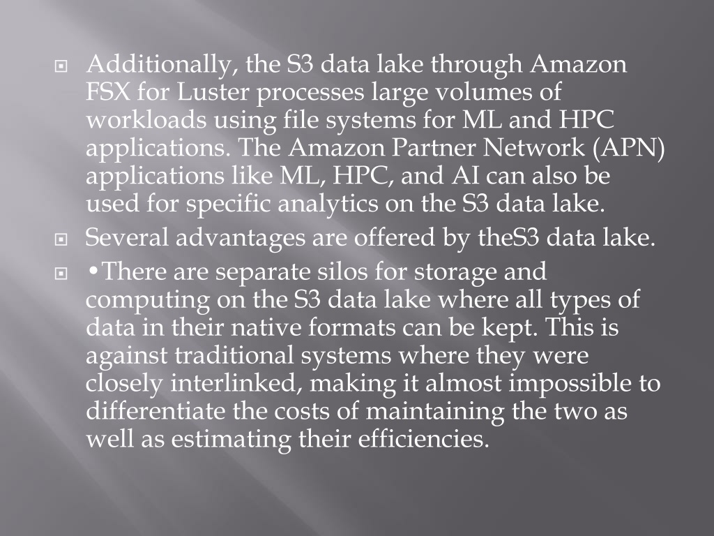 PPT - Understanding Data Lakes Built On Amazon S3 PowerPoint ...