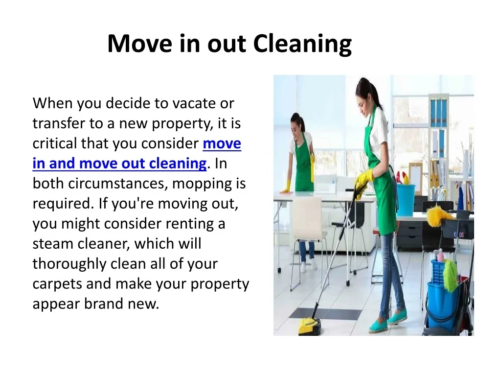 PPT Move in out Cleaning PowerPoint Presentation, free download ID
