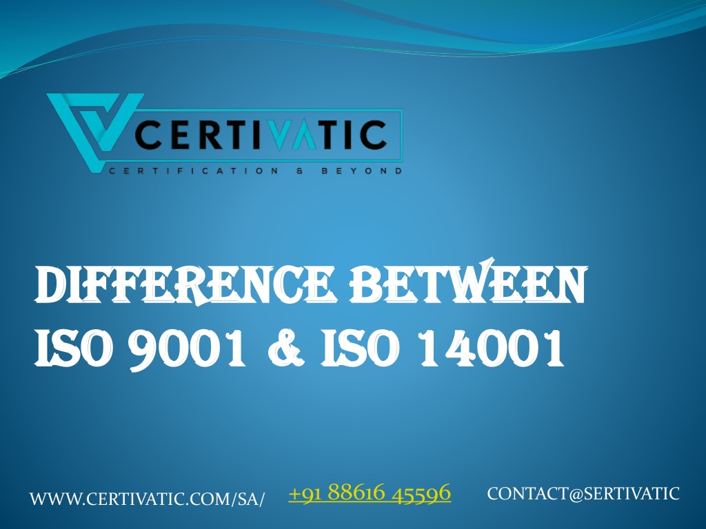 PPT - Difference Between ISO 9001 And 14001 PowerPoint Presentation ...