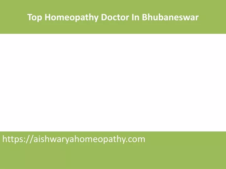 PPT - Homeopathy Clinic Bhubaneswar Odisha PowerPoint Presentation ...