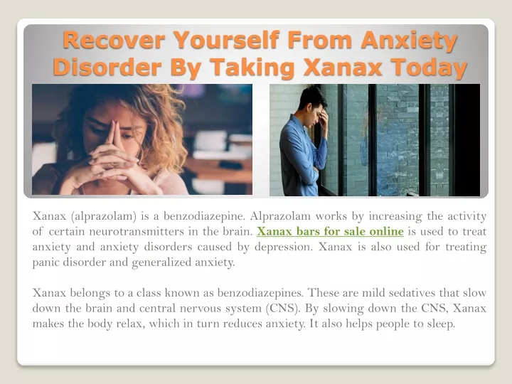 Buy Xanax (Alprazolam ) 2mg Online : Drug for Anxiety Disorders