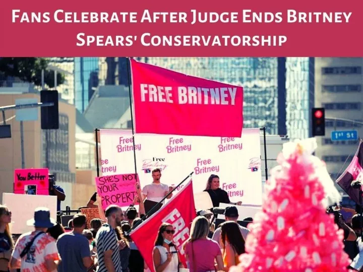 fans celebrate after judge ends britney spears conservatorship n.
