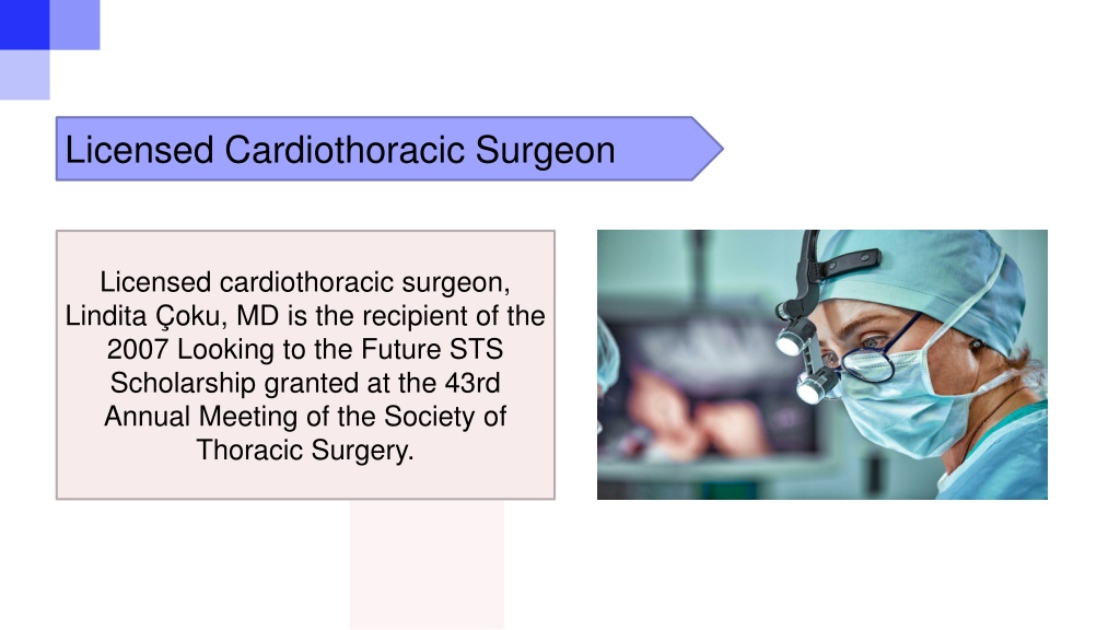 PPT - Lindita Çoku MD - A Cardiothoracic Surgeon PowerPoint ...