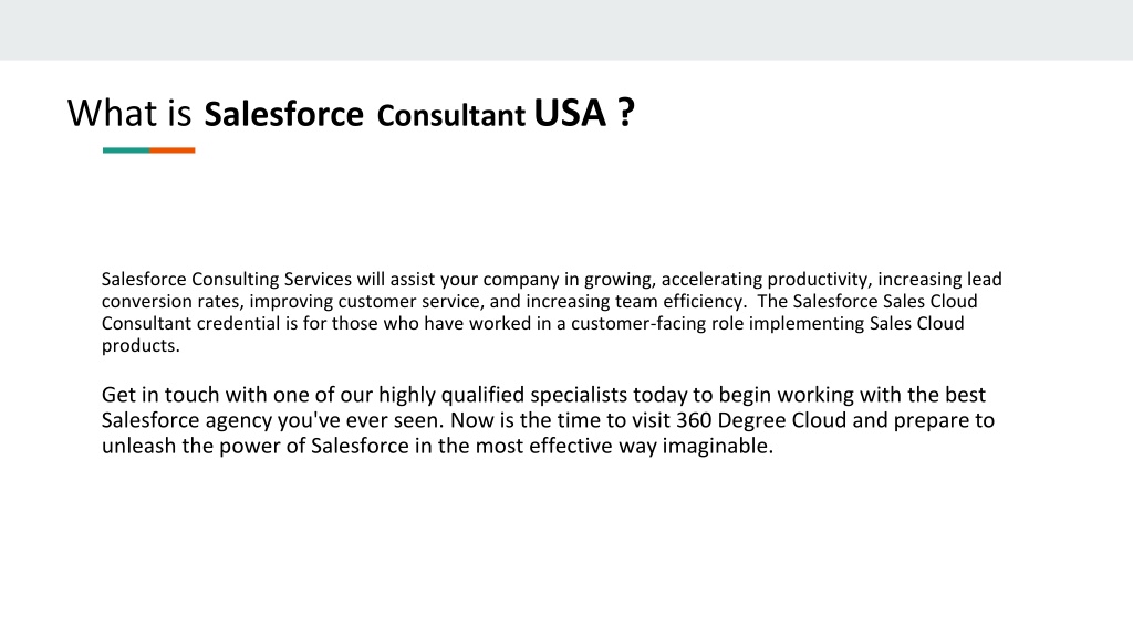 PPT - How Salesforce Consultant USA Help To Enhance The Business Sns-Brigh10