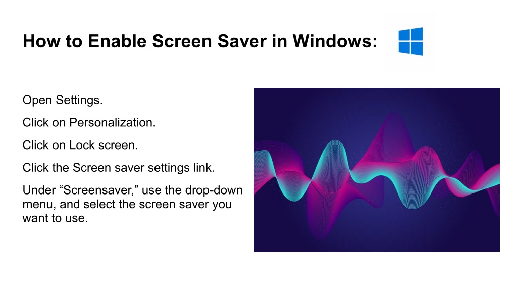 Ppt Enable And Disable The Screensaver In Windows And Mac Powerpoint Presentation Id10959562 8779