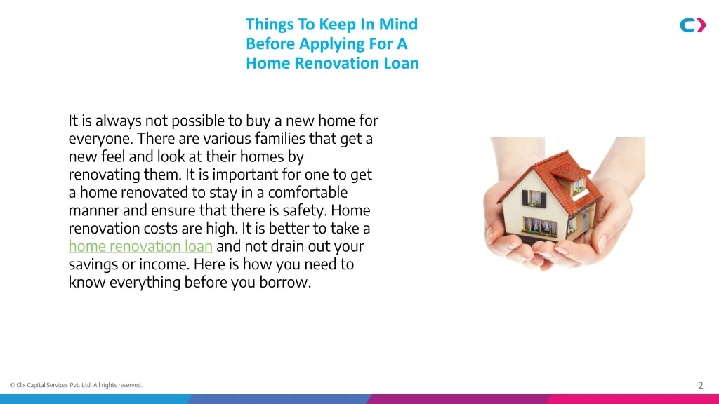 PPT - Things To Keep In Mind Before Applying For A Home Renovation Loan ...