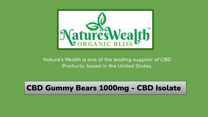 nature s wealth is one of the leading supplier n.