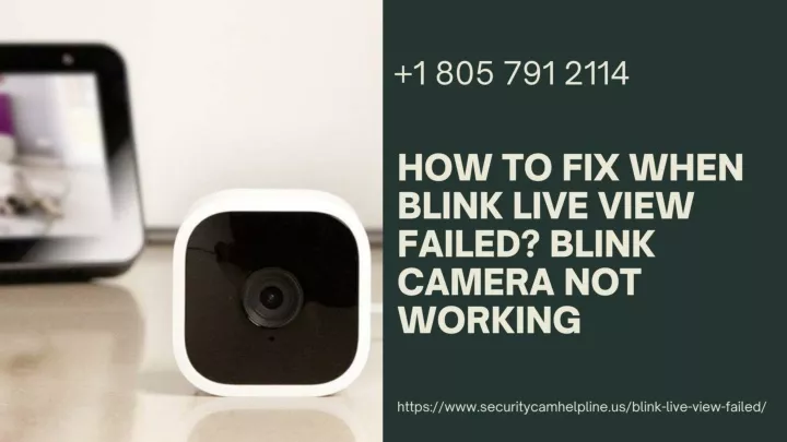 PPT - Blink Live View Failed Instant Fix 1-8057912114 Blink Camera App ...