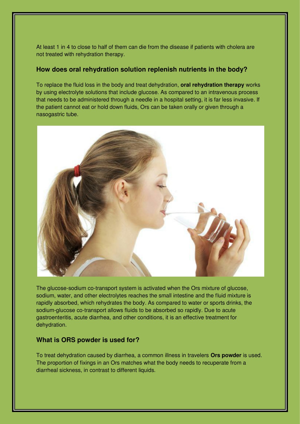 PPT - All You Need To Know About Oral Rehydration Solution PowerPoint ...