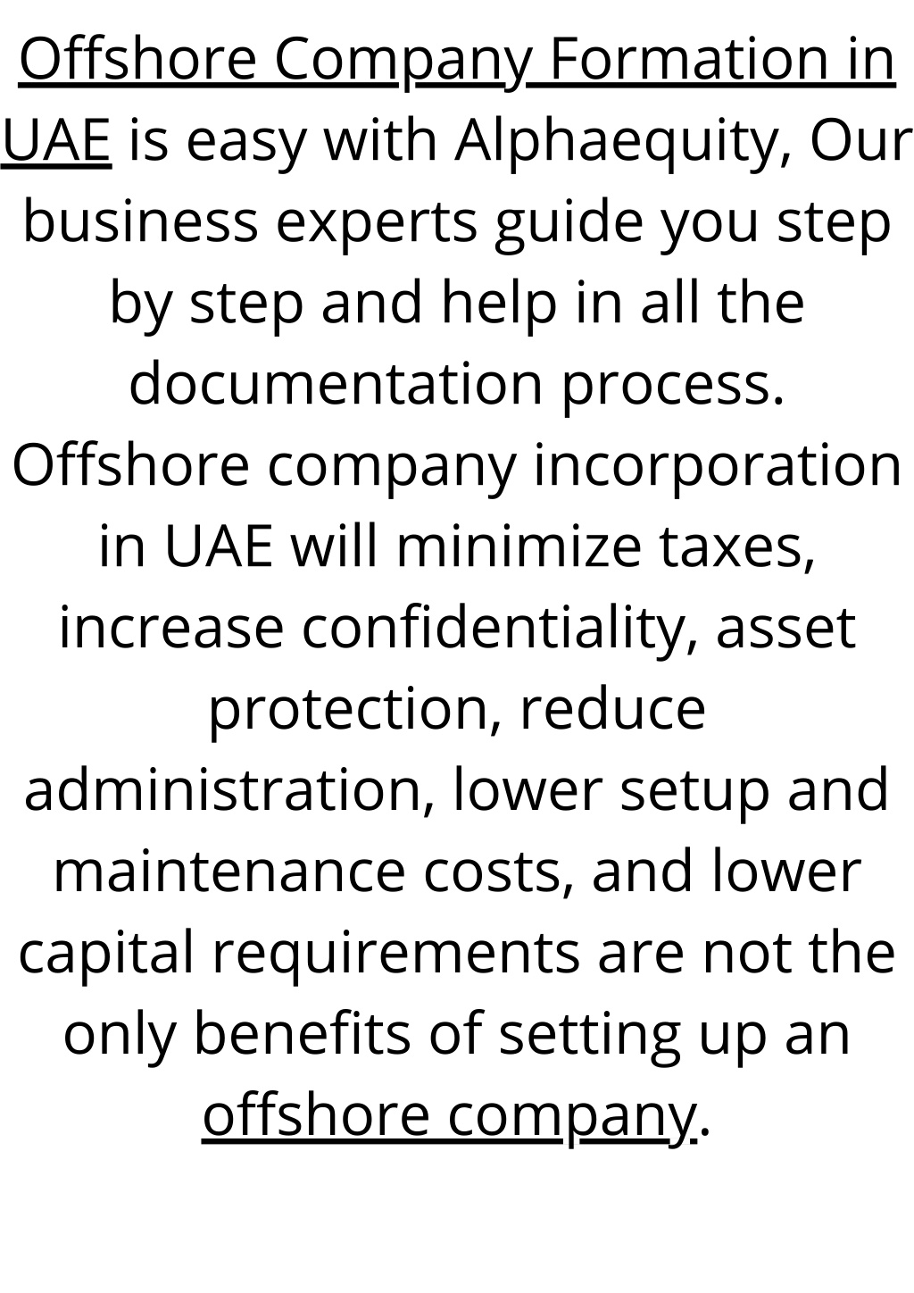 Ppt Offshore Company Formation In Uae Alphaequity Powerpoint Presentation Id10967190 6222