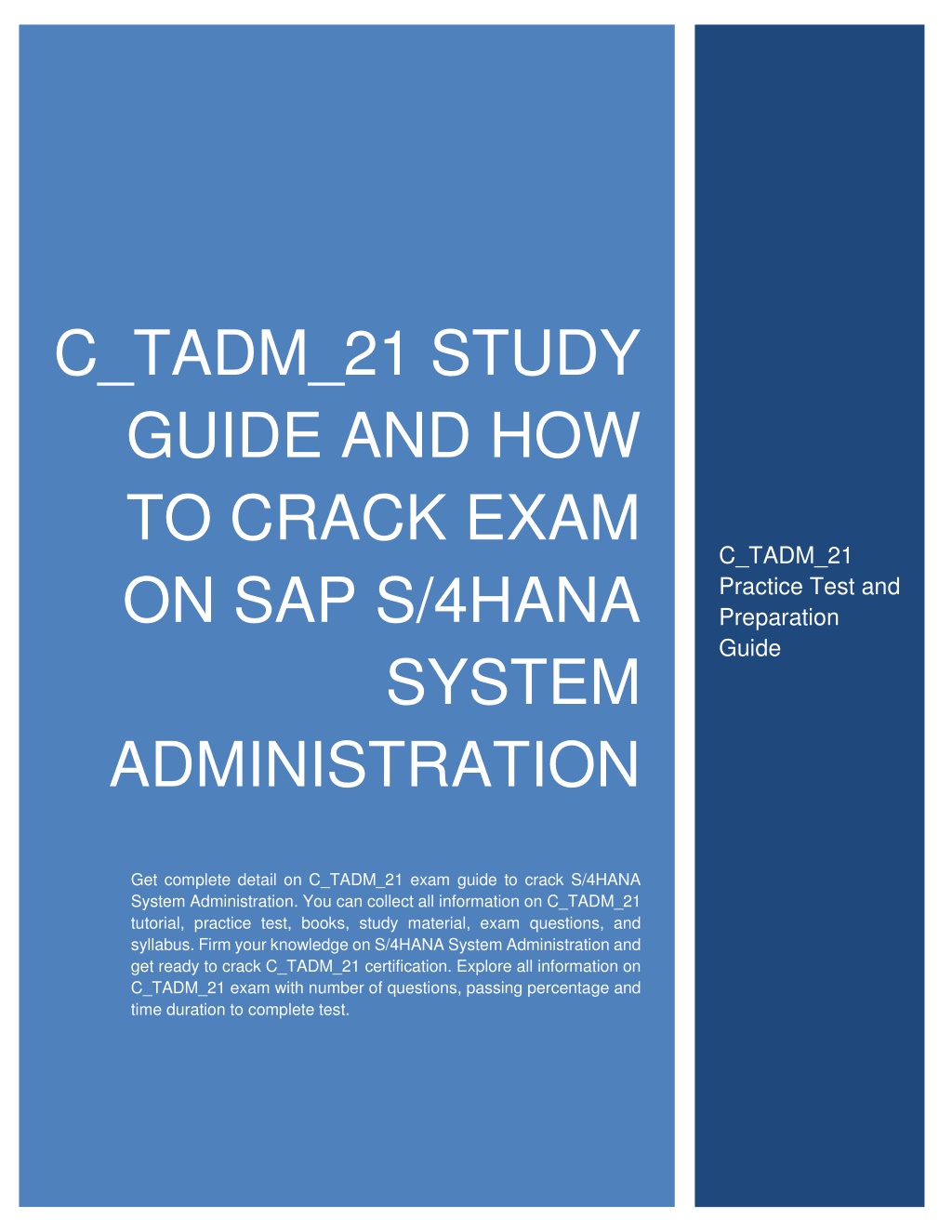 C_TADM_22 PDF Demo