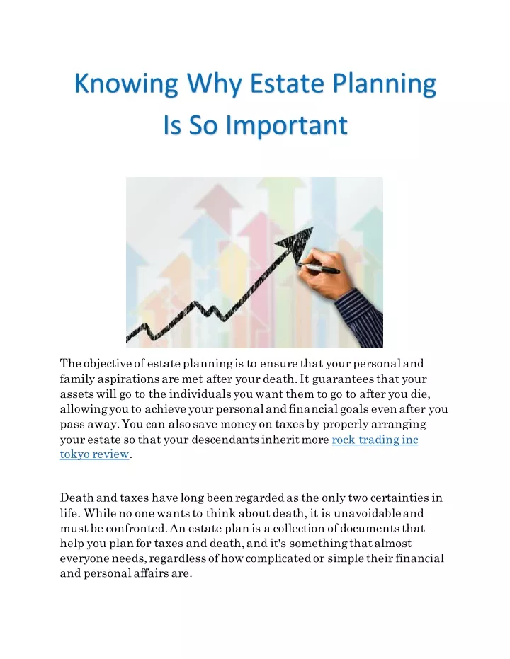 PPT - Knowing Why Estate Planning Is So Important PowerPoint ...