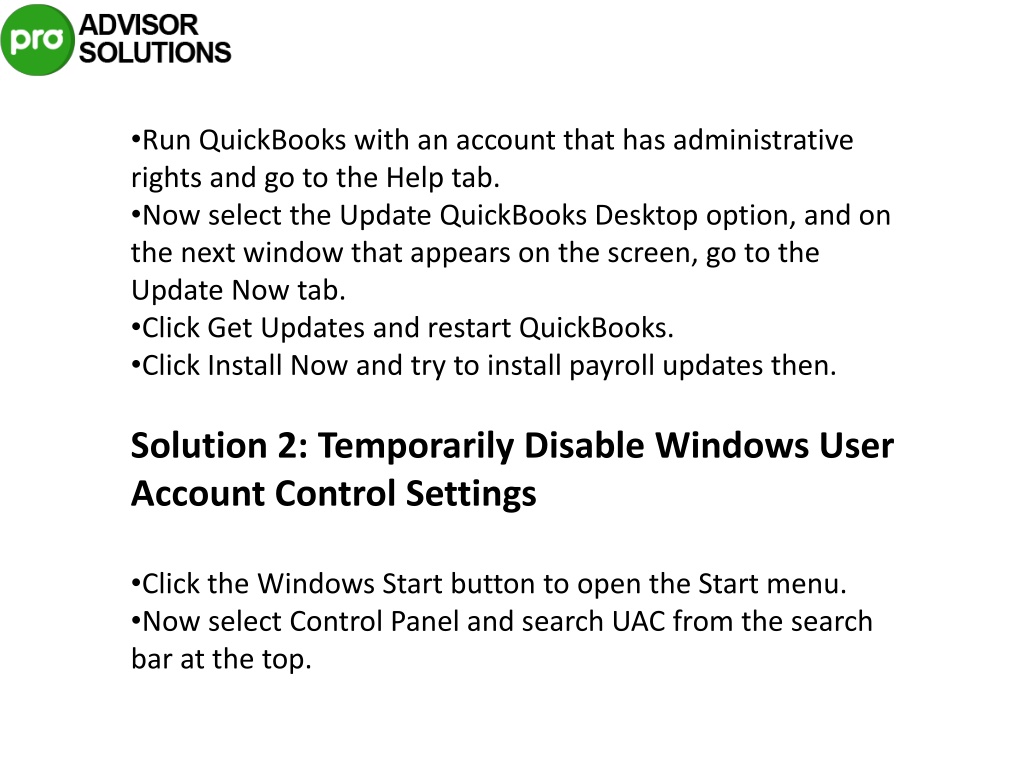 Ppt learn the methods to resolve quickbooks error 15271 powerpoint