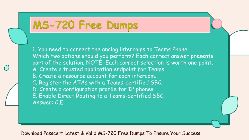 Complete MS-720 Exam Dumps