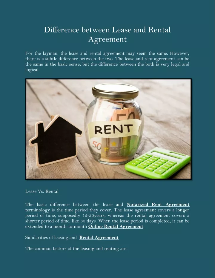 ppt-difference-between-lease-and-rental-agreement-powerpoint