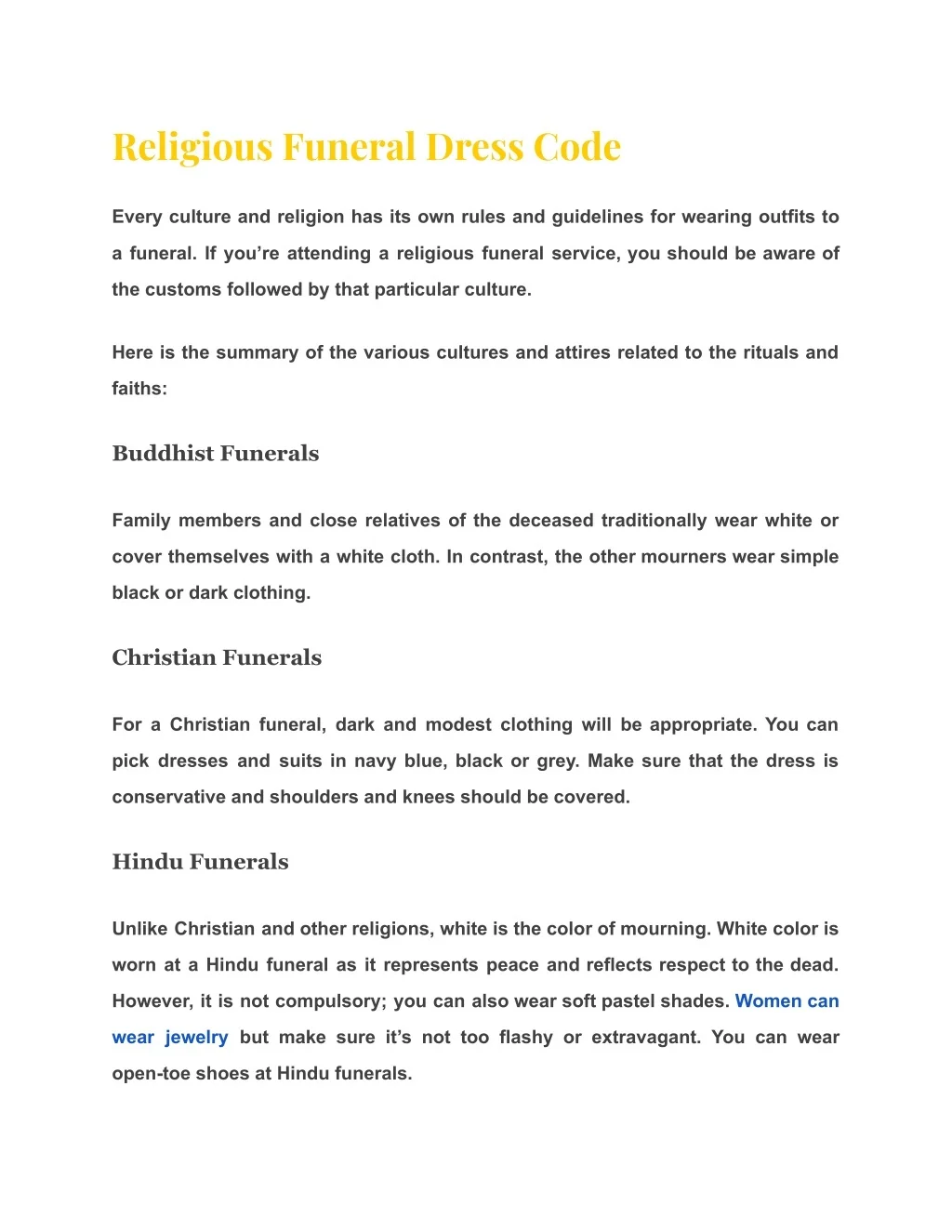 PPT What to Wear to a Funeral Tips & Ideas For Men, Women & Kids