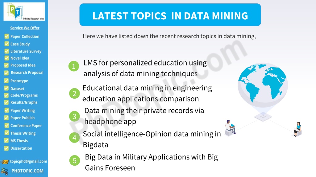 latest research topics in data mining for phd