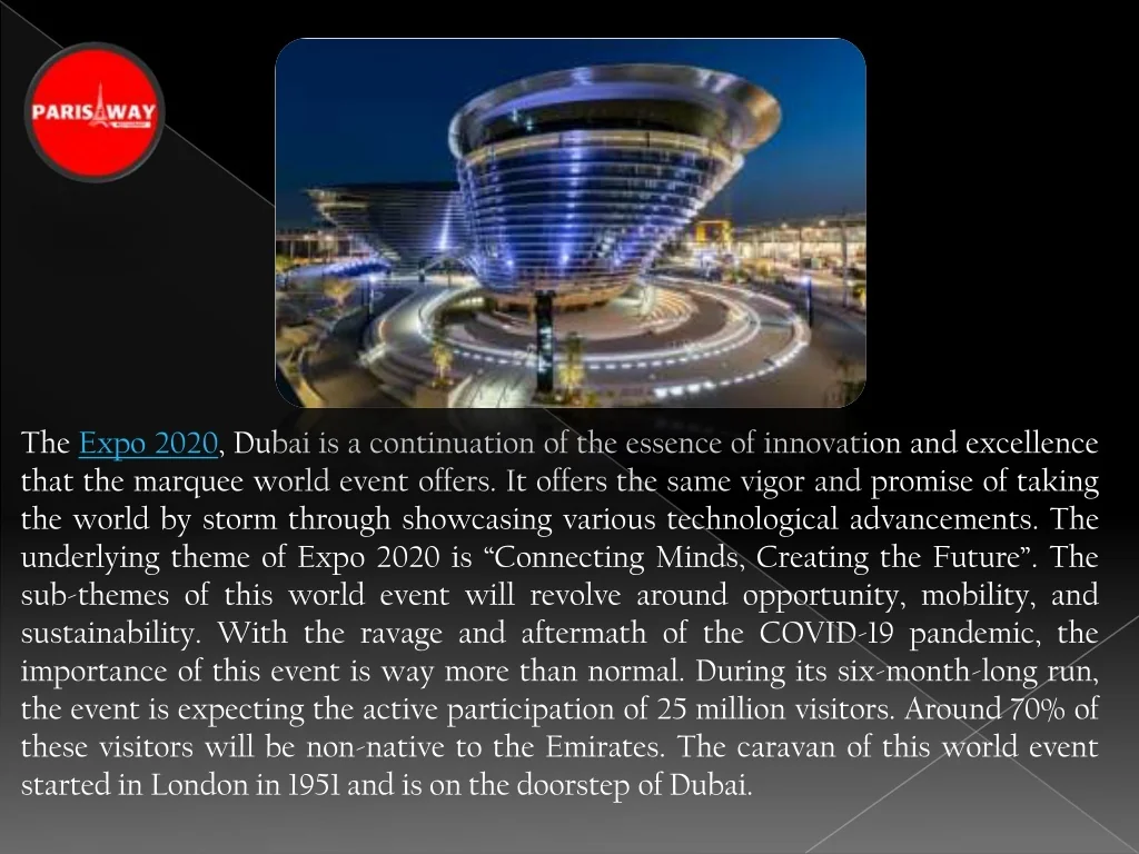 PPT - Expo 2020 Dubai Cuisine and Culinary Brilliance of the Future ...