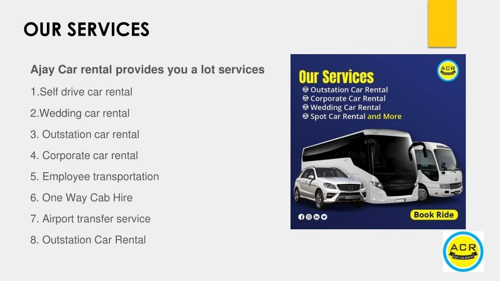 PPT - Wedding Car Rental Service with ACR PowerPoint Presentation, free ...