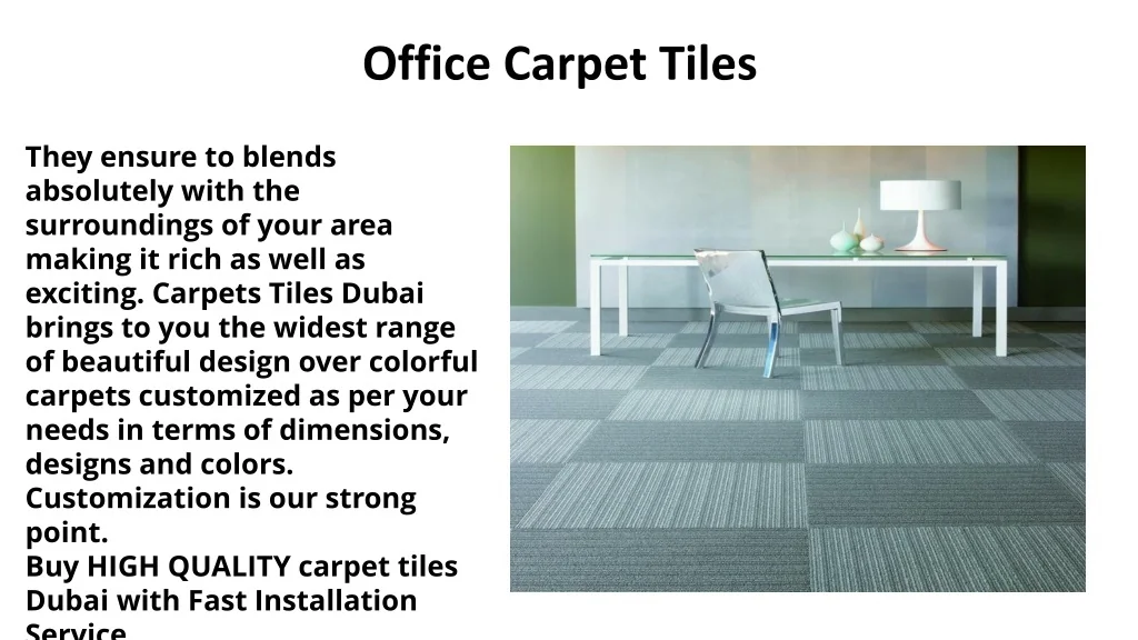 PPT - Office Carpet Tiles in Dubai PowerPoint Presentation, free ...