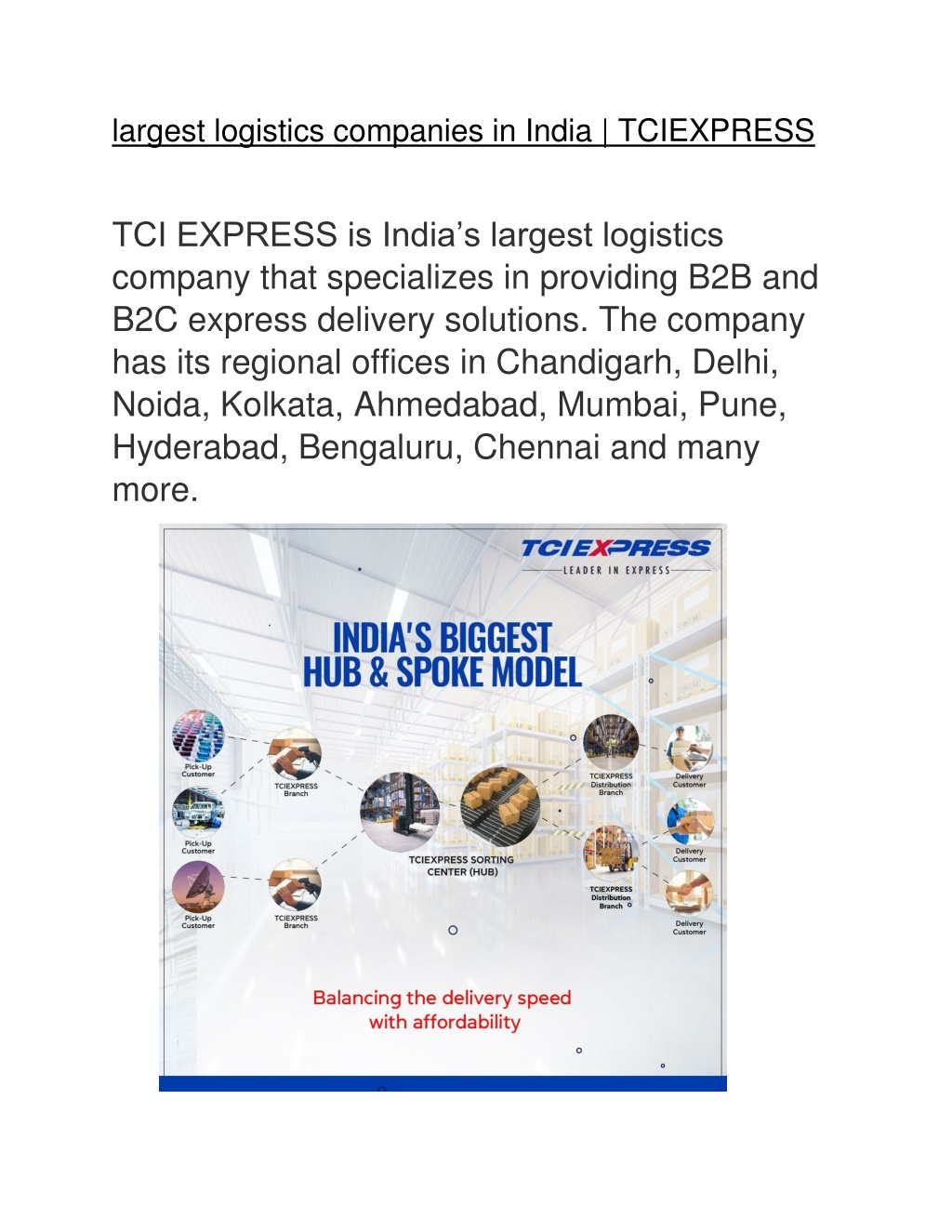 Ppt Largest Logistics Companies In India Tciexpress Powerpoint Presentation Id10974069 5234