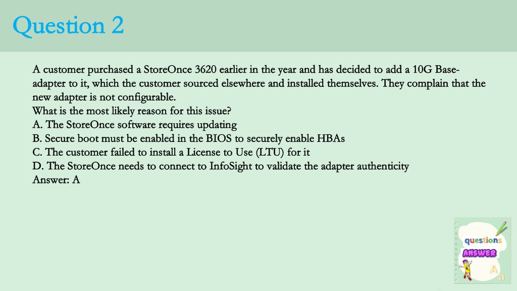 PPT - HPE Storage Solutions HPE0-J68 Practice Test Questions PowerPoint Sns-Brigh10