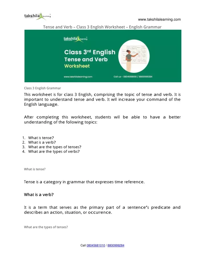 ppt-tense-and-verb-class-3-english-worksheet-english-grammar