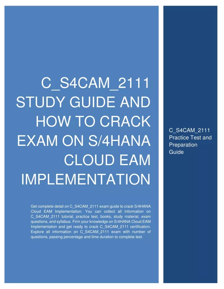 C-S4CAM-2302 Exam Simulator