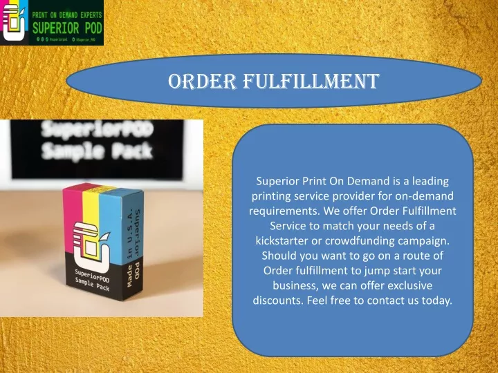 PPT - Order Fulfillment PowerPoint Presentation, Free Download - ID ...