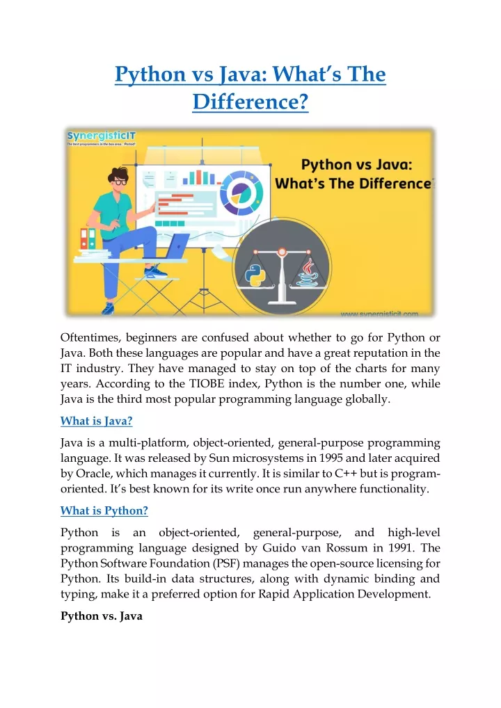 PPT - Python vs Java What’s The Difference PowerPoint Presentation ... image.