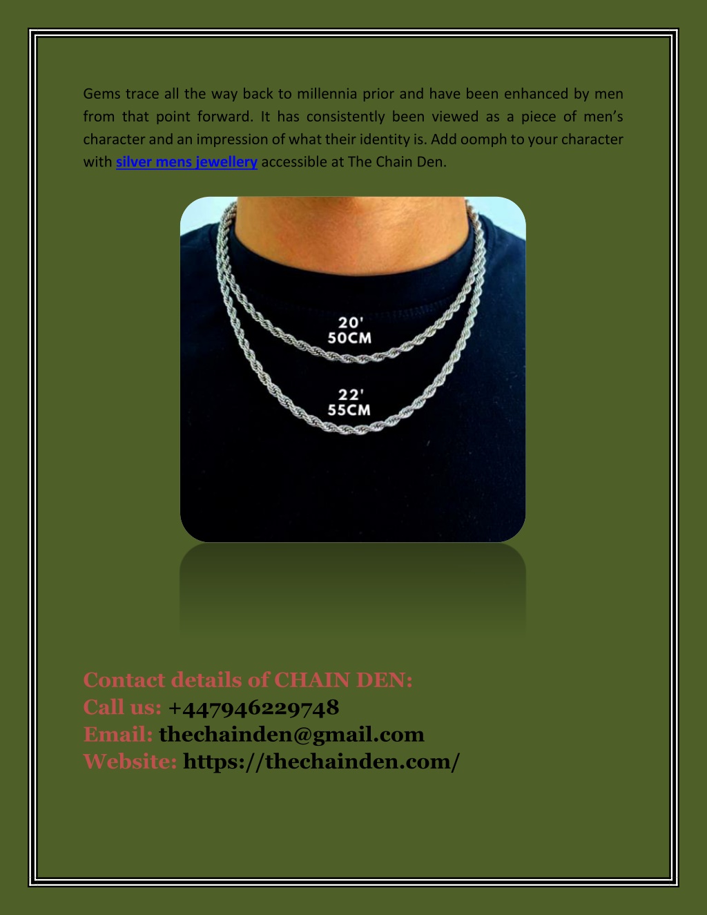 PPT - Find the Silver Men’s Jewellery Online PowerPoint Presentation ...
