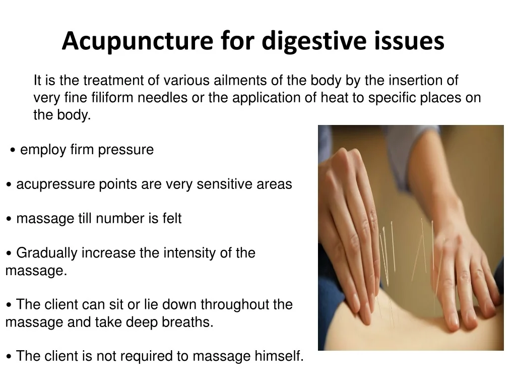 PPT Acupuncture for digestive issues PowerPoint Presentation, free