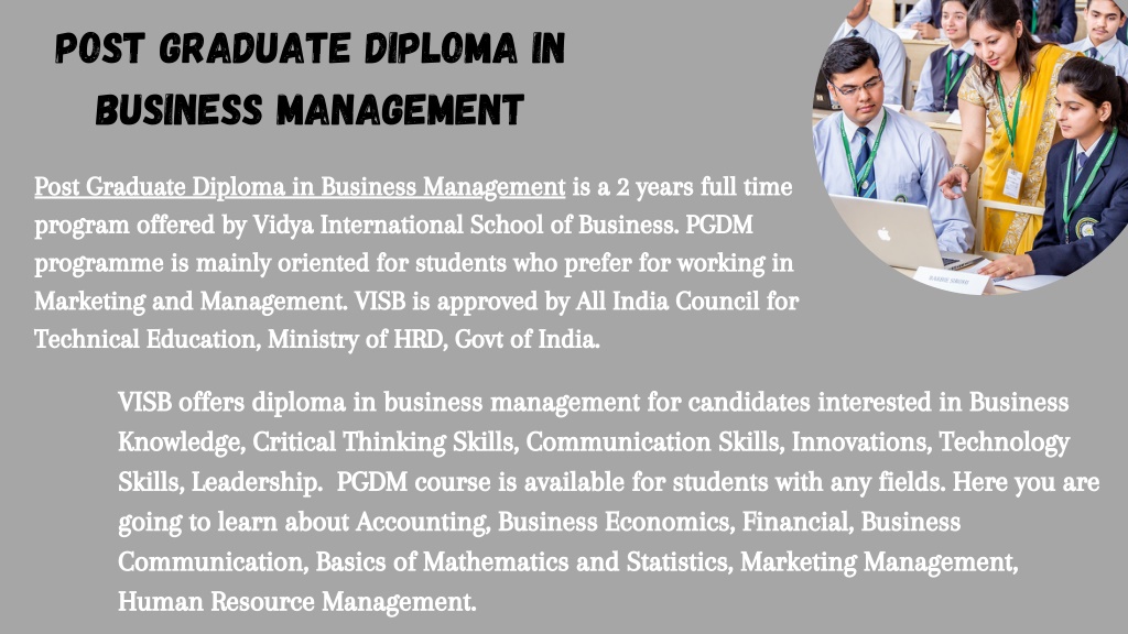 PPT - PGDM Course | Diploma In Business Management PowerPoint ...