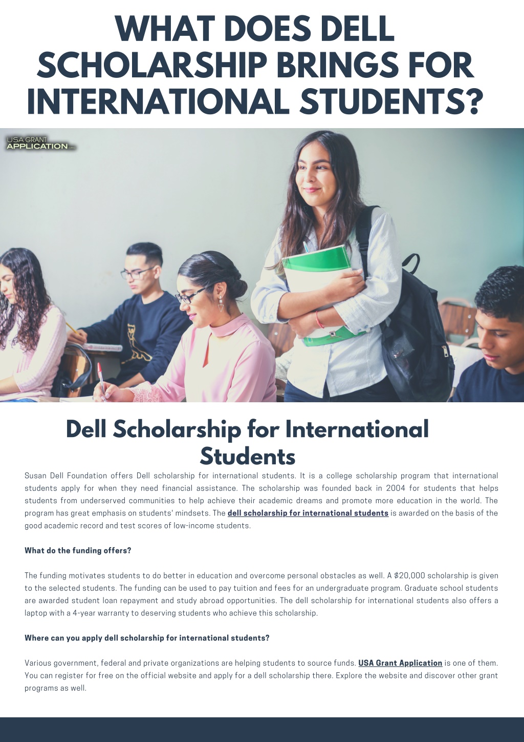 PPT What Does Dell Scholarship Brings for International Students