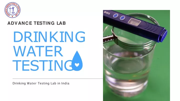 PPT - Drinking Water Testing Lab in India PowerPoint Presentation, free ...