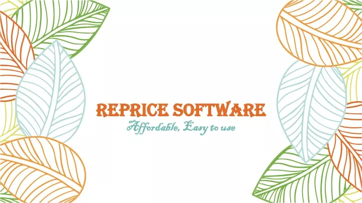 reprice software affordable easy to use n.