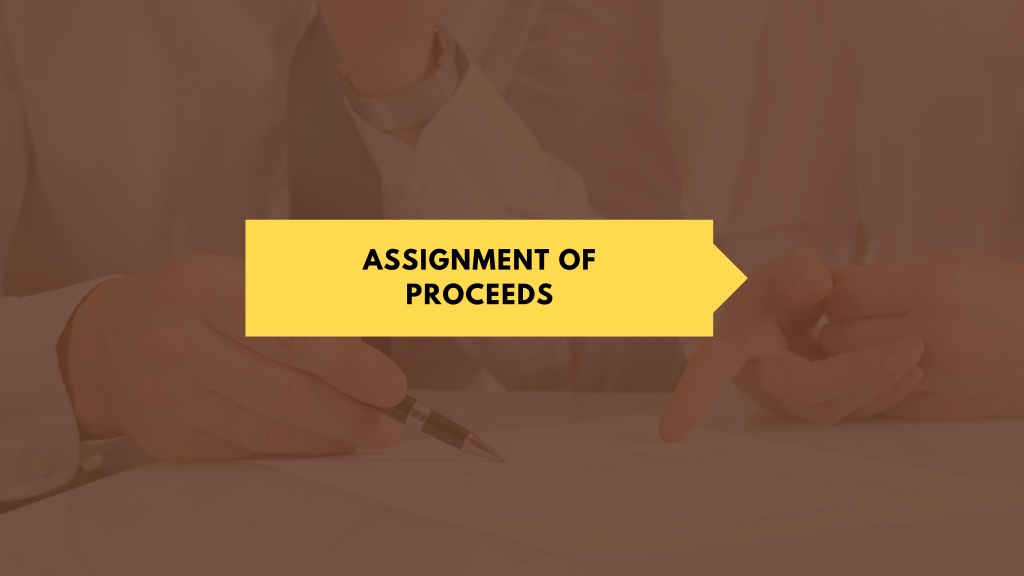 assignment of proceeds in letter of credit