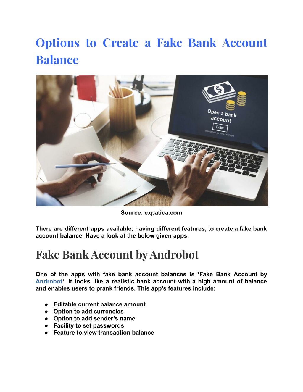 PPT - How To Create Fake Bank Account Balance In Simple Steps ...