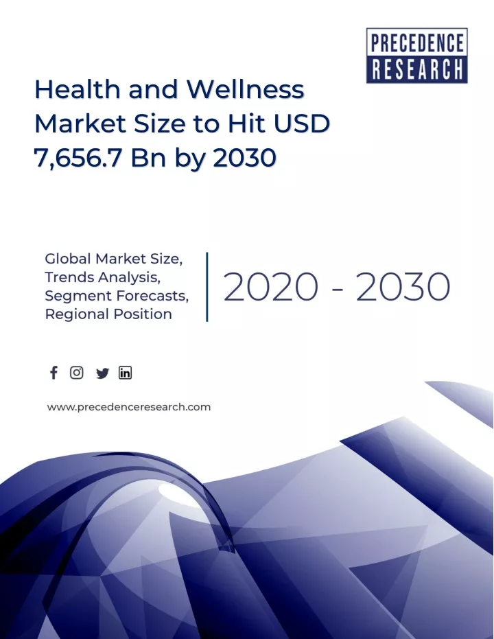 PPT - Health And Wellness Market Size To Worth Around US$ 7,656.7 Bn By ...