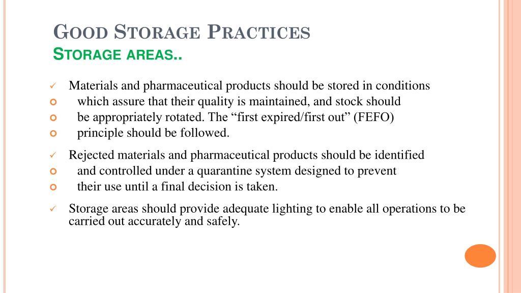 PPT - Good Storage Practices PowerPoint Presentation, Free Download ...