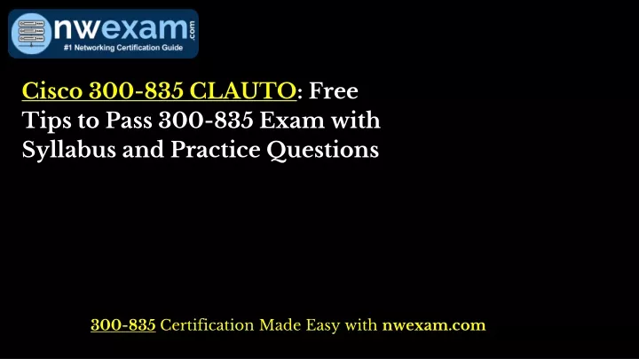 Test 156-835 Cram Review