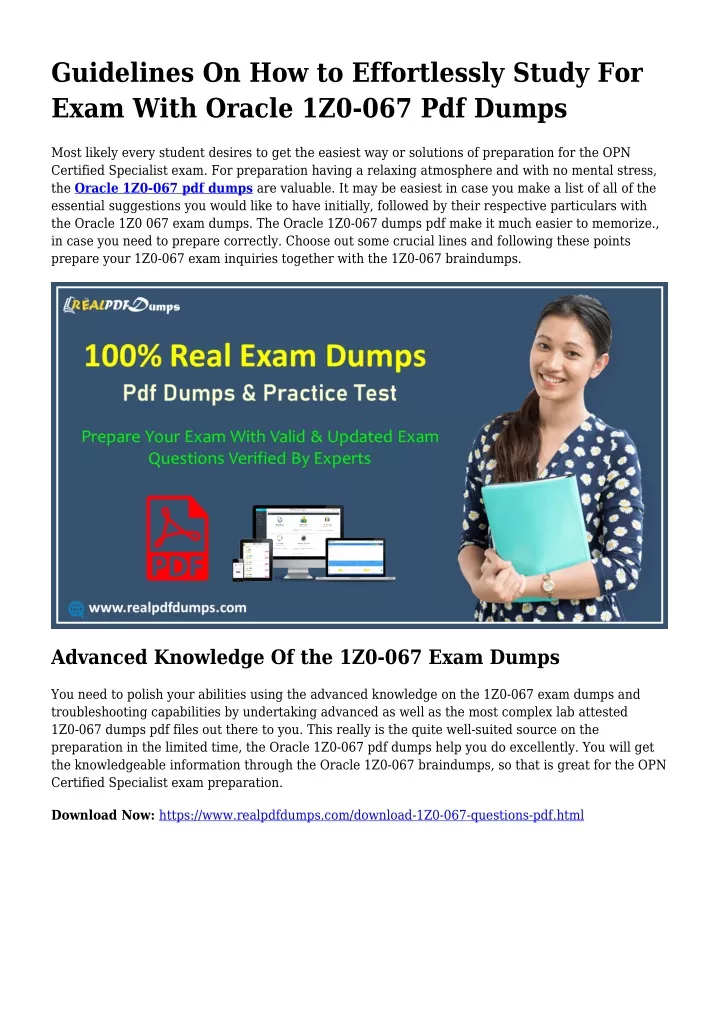 1Z0-082 Latest Exam Guide