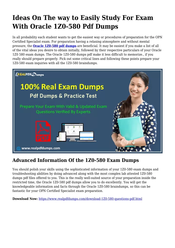 PPT - 1Z0-580 Pdf Dumps The Sensible Preparing Supply PowerPoint Sns-Brigh10